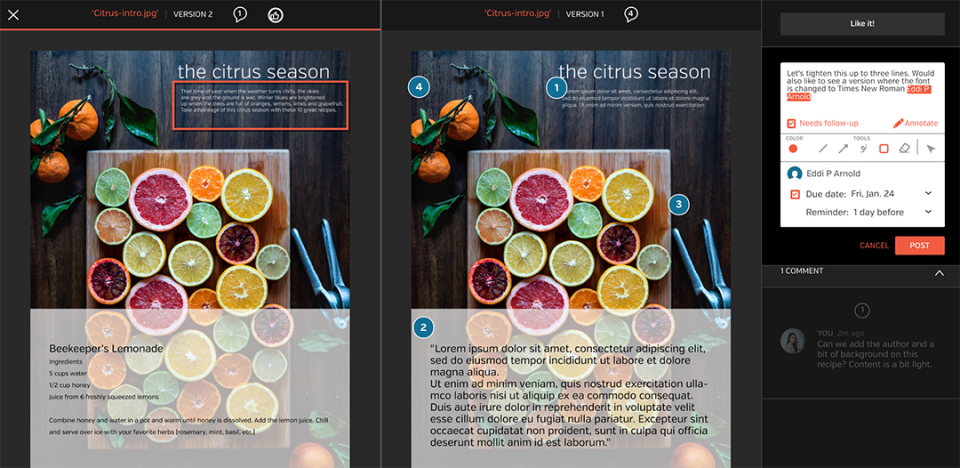 screenshot of OpenText HighTail